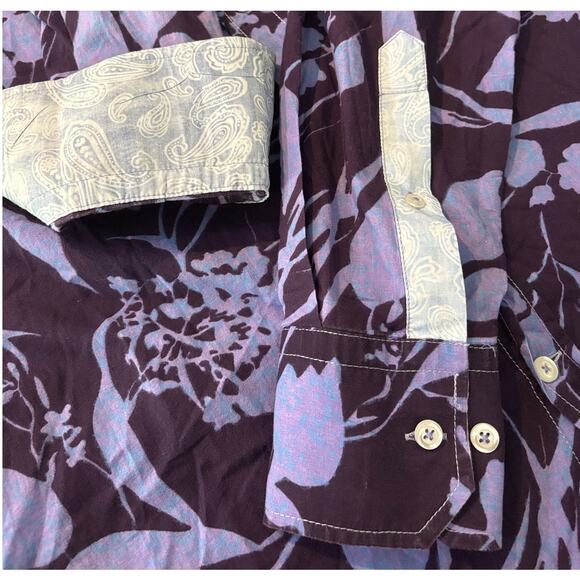 Size L | GEORG ROTH Los Angeles Men’s Button Front Abstract Floral Casual Shirt - Picture 9 of 14